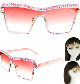 SUNGLASSES-RHINESTONE SQUARE