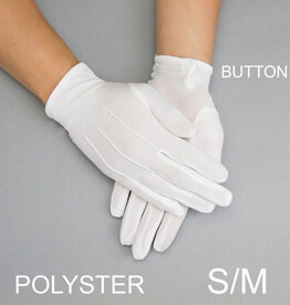 GLOVES-CLASSIC WRIST LENGTH WHITE W/CREASES