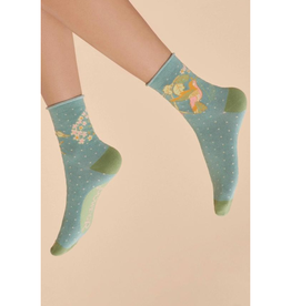 Faire/Powder Design inc SOCKS-ANKLE-HUMMINGBIRD