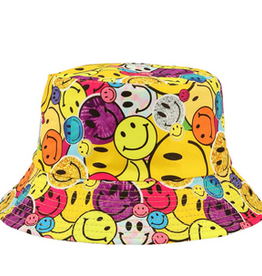 HAT-BUCKET MULTI SMILEY FACE