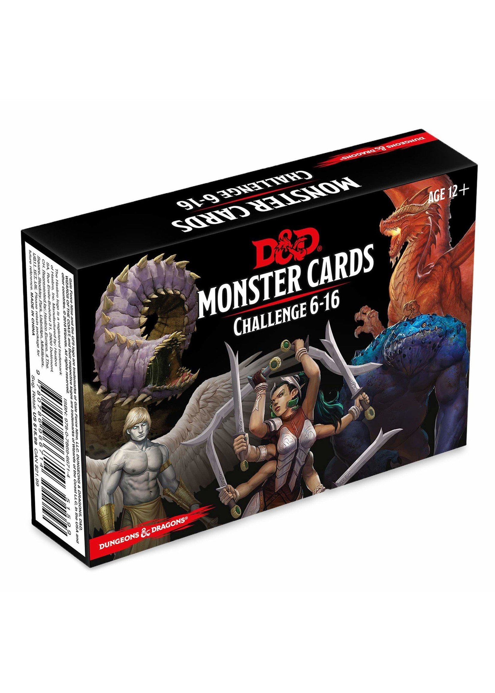 Dungeons & Dragons D&D Monster cards challenge 6-16