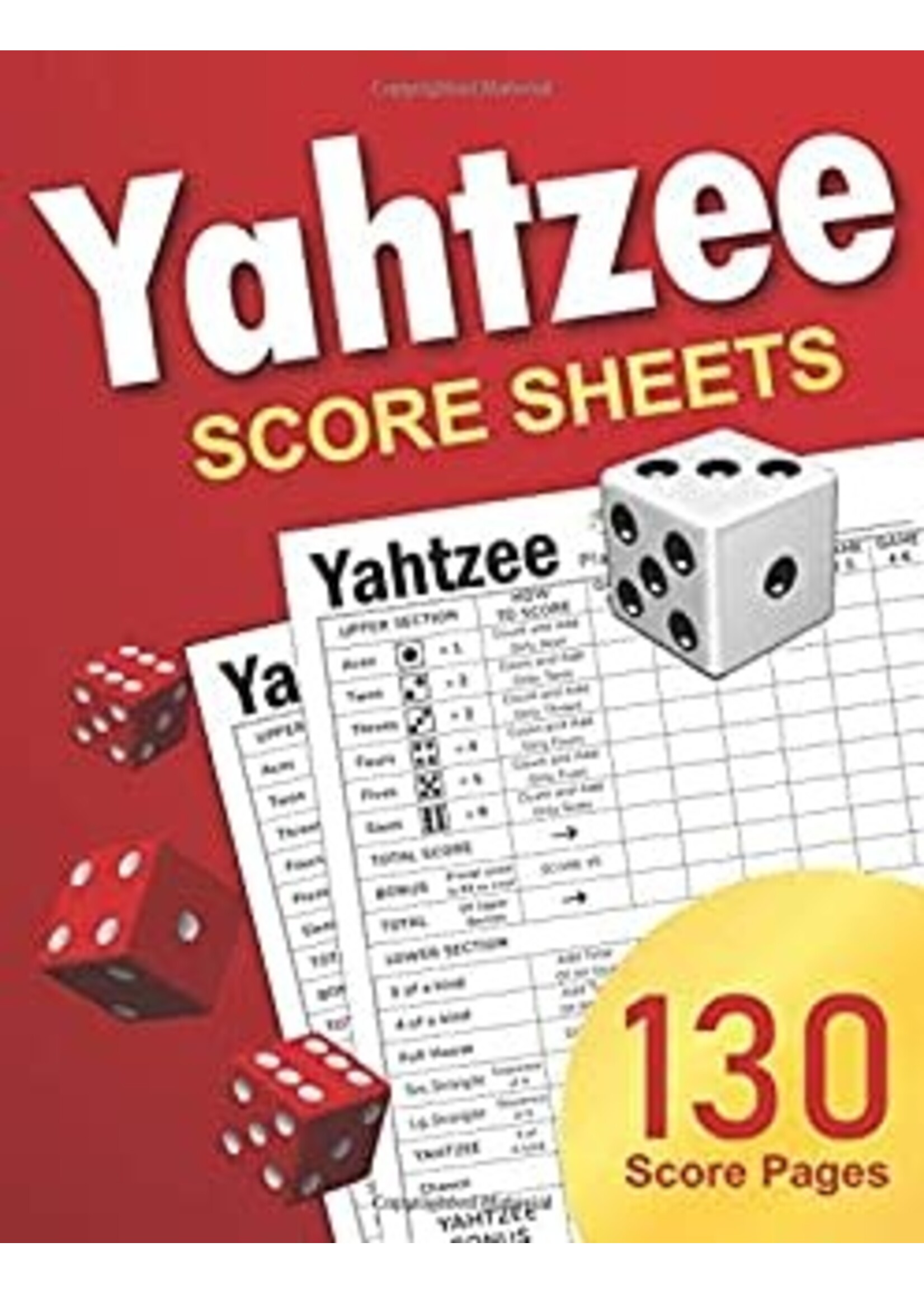 Hasbro Yahtzee (score sheets)
