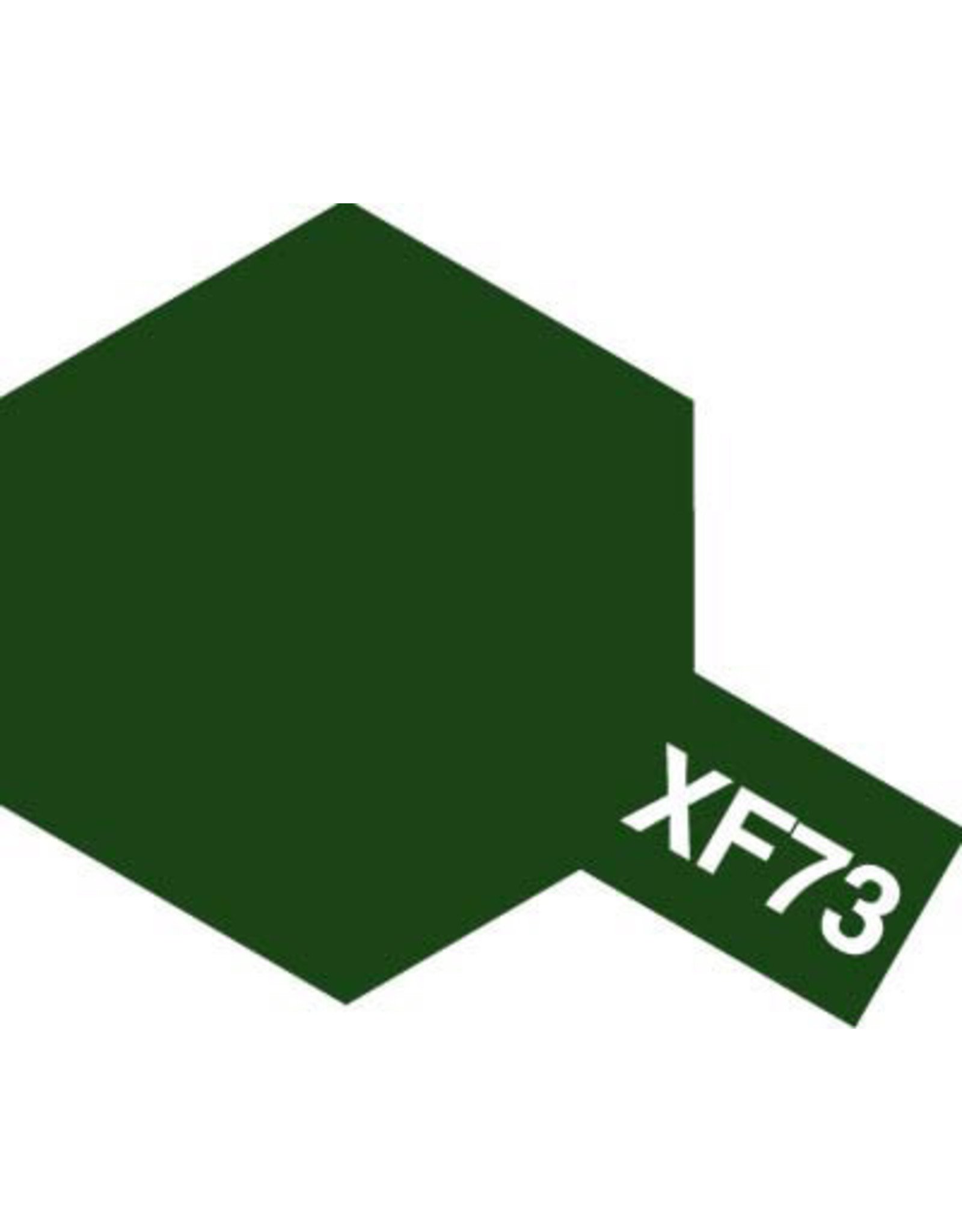 Tamiya Tamiya Peinture Acrylique XF73 Dark green JGSDF -finition plate
