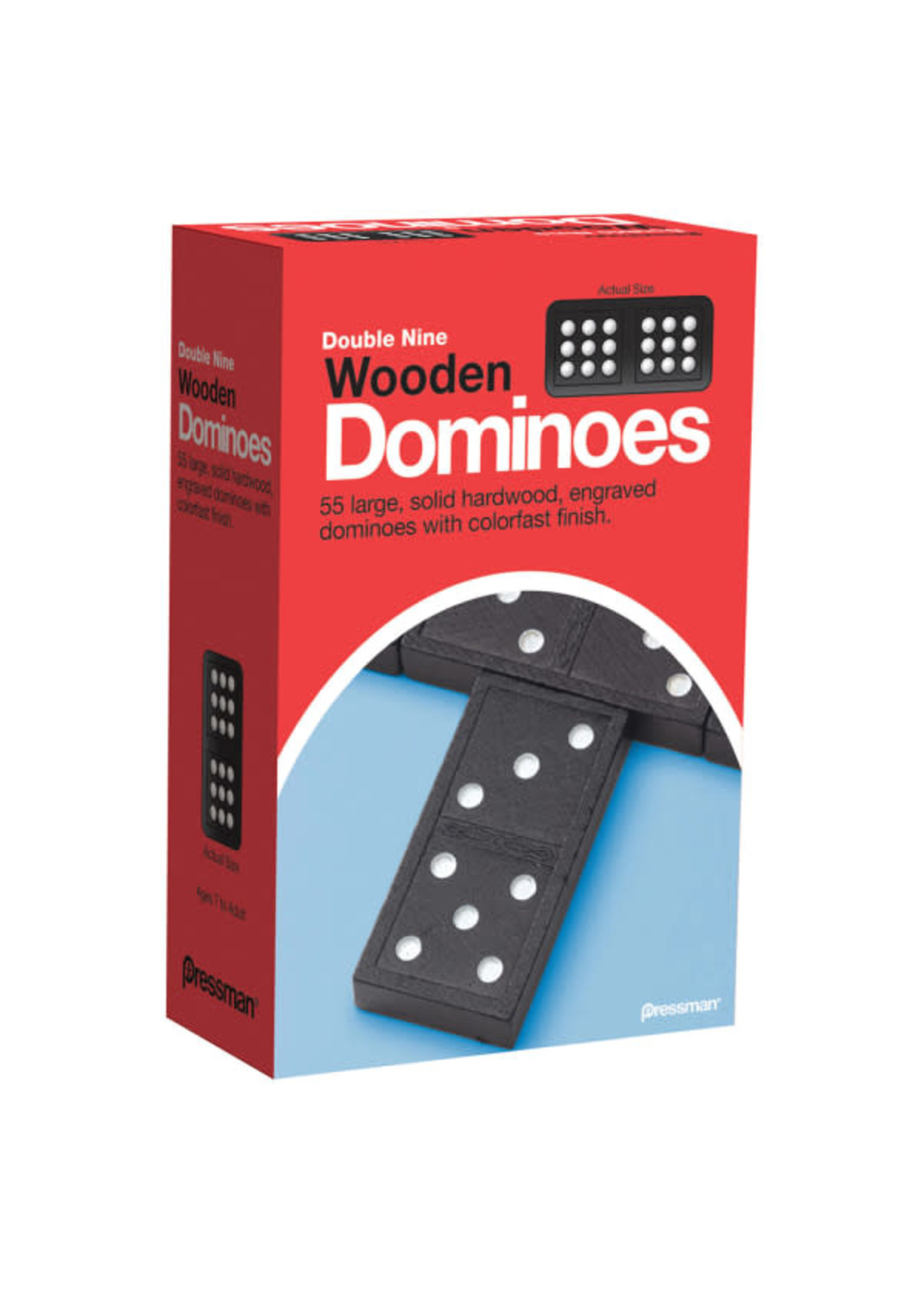 pressman Wooden Dominoes double nine