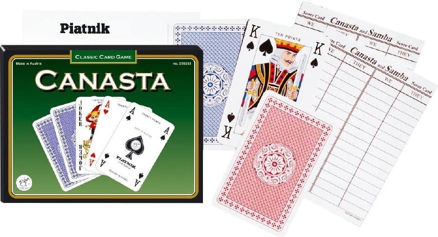 Set Carte Canasta con Scatola in Cartone di Teodomiro Dal Negro Set Carte Canasta con Scatola in Cartone di Teodomiro Dal Negro
