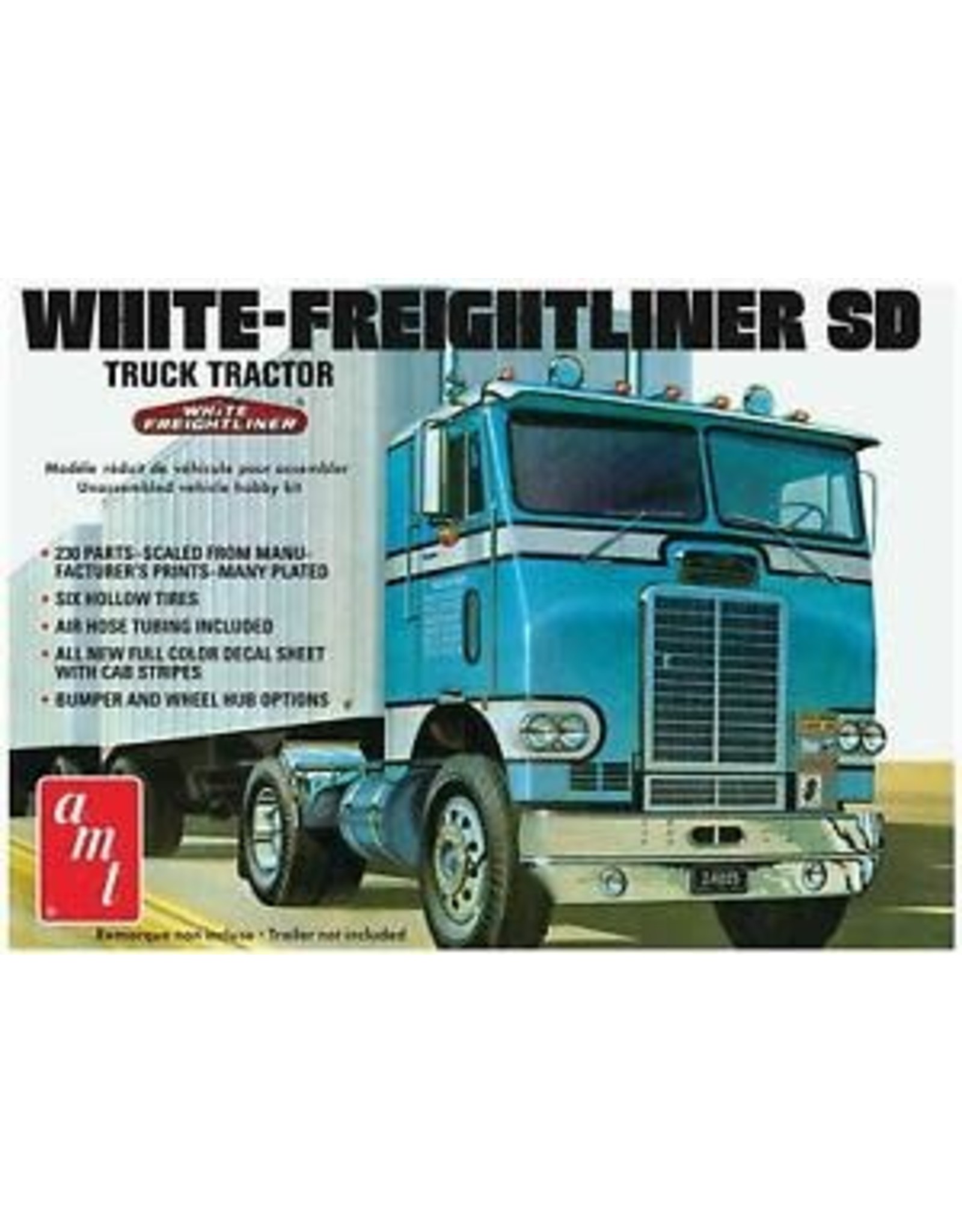 amt White freightliner SD - 1/25