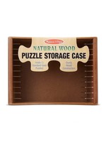 Melissa & Doug Wooden puzzle storage case