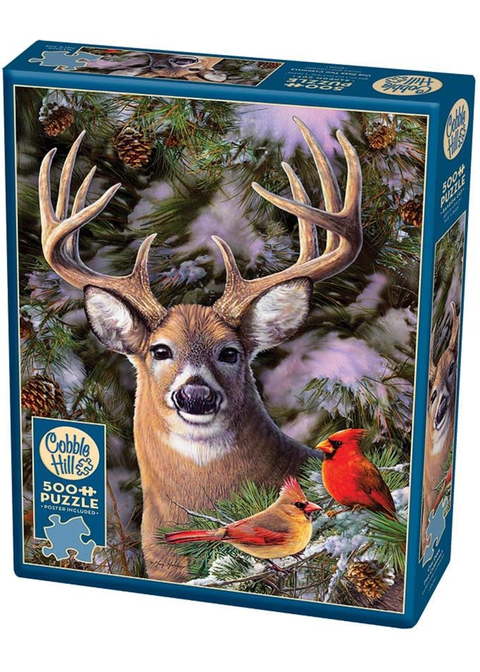 Cobble Hill Puzzle Cobble hill 500 pcs - One deer two cardinals