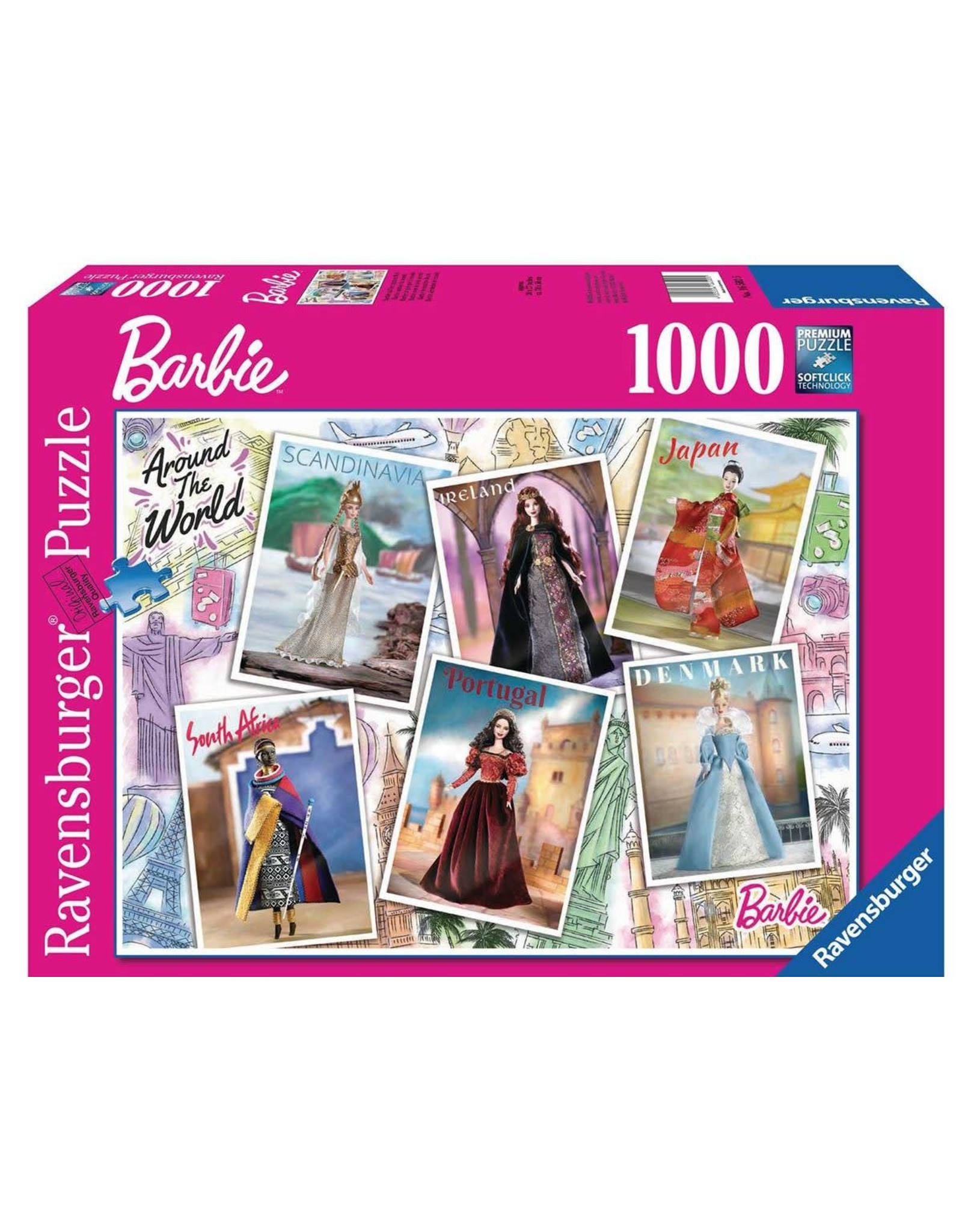 Ravensburger Casse-tête Ravensburger 1000 pcs Barbie autour du monde