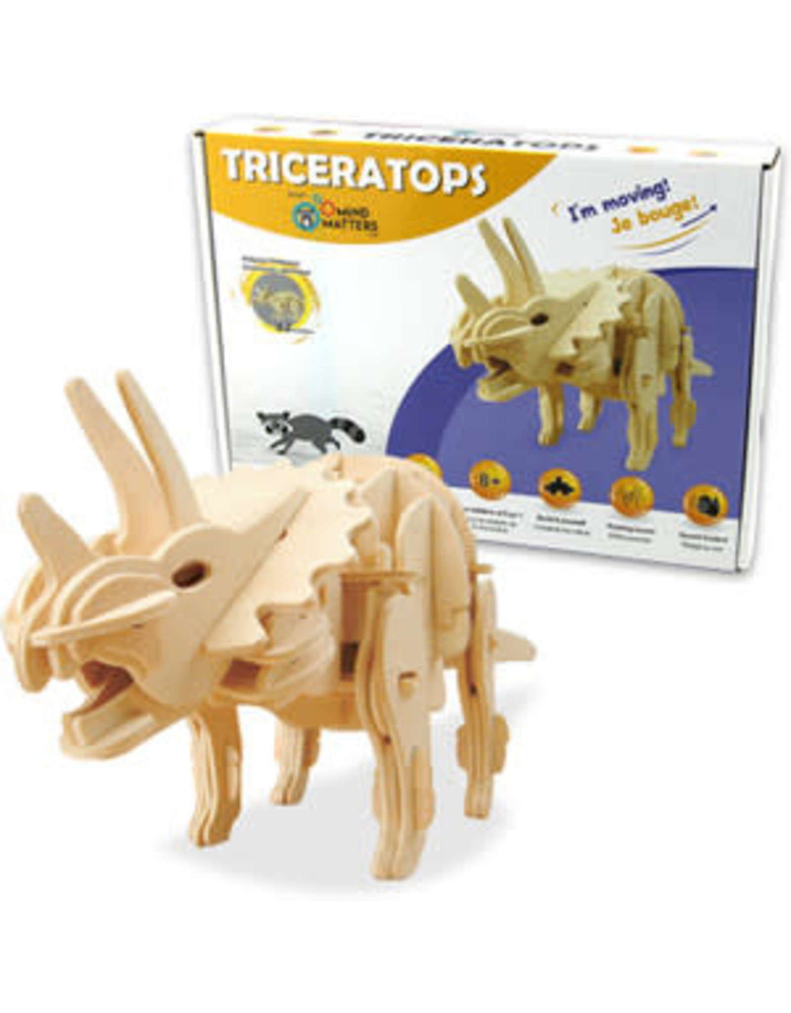 Mind Matters Dinosaure robotique à assembler - Triceratops