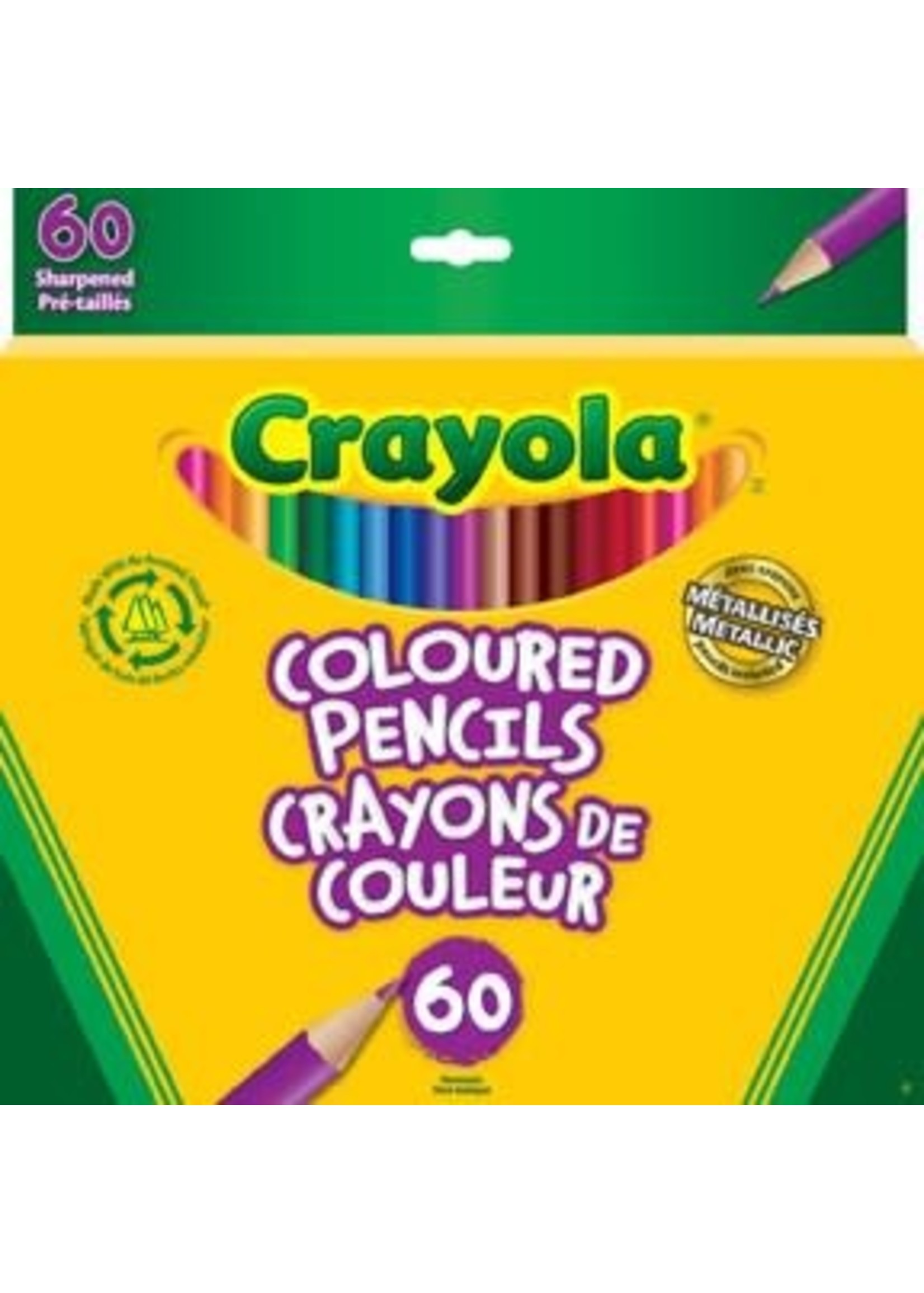 Crayola 60 coloured pencils