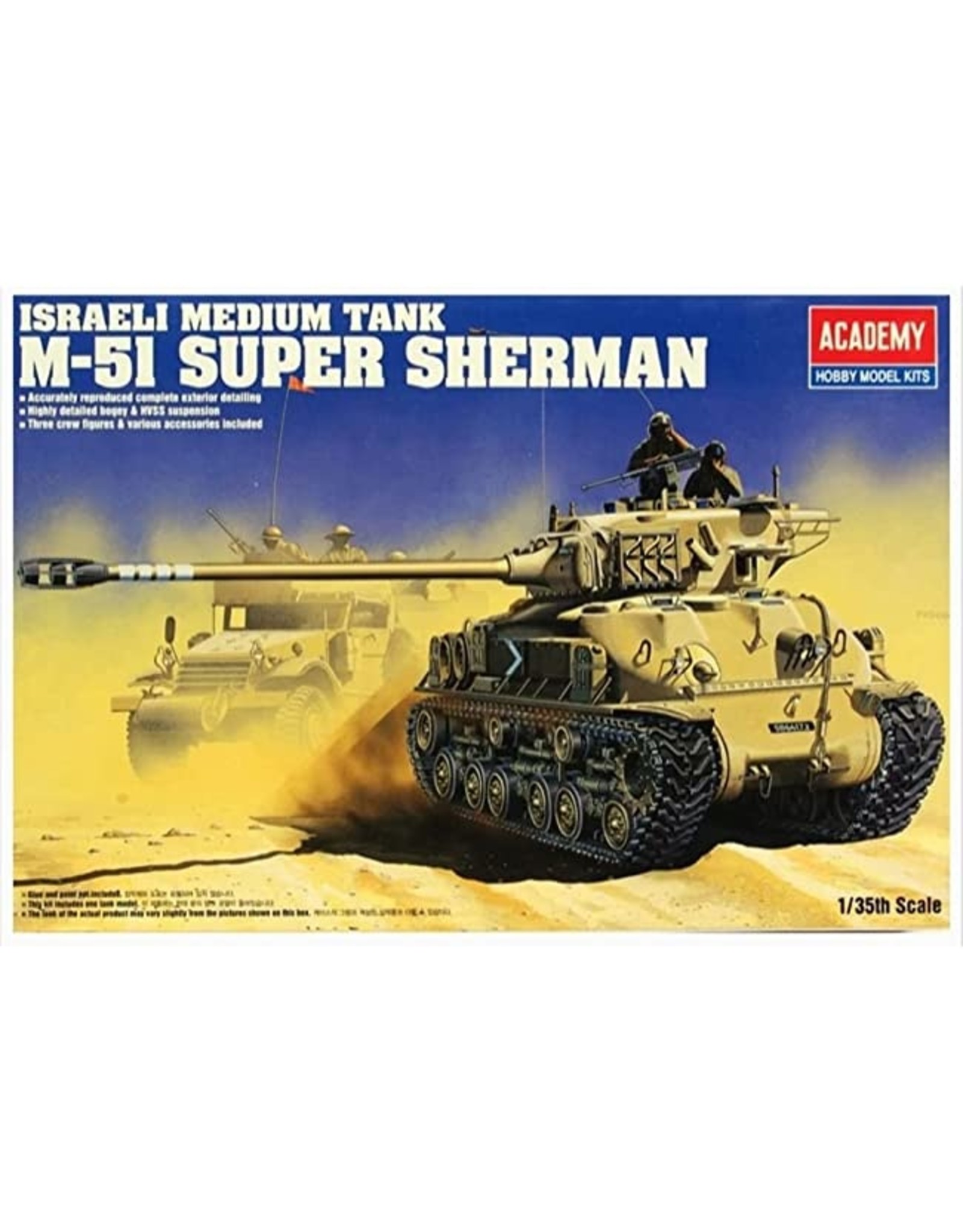 academy hobby Israeli medium tank M-51 super sherman - 1/35