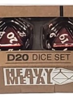ULTRAPRO Heavy metal - D20 dice set - Black