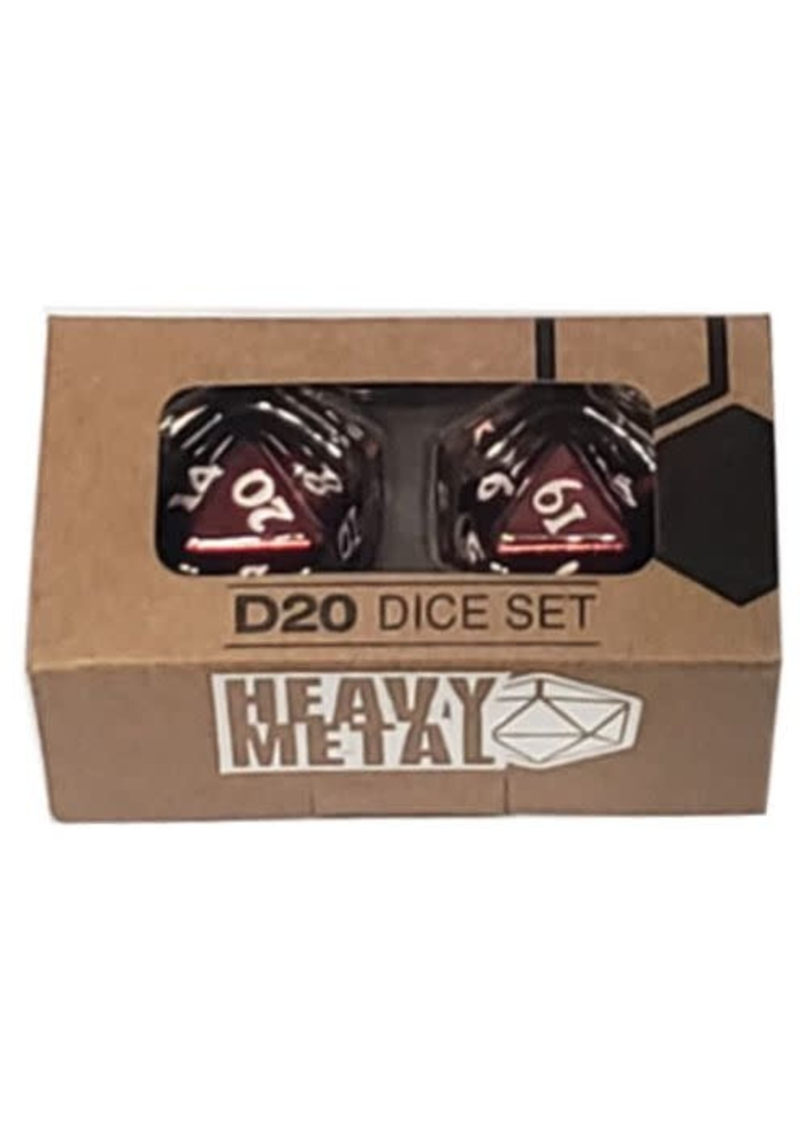ULTRAPRO Heavy metal - D20 dice set - Black
