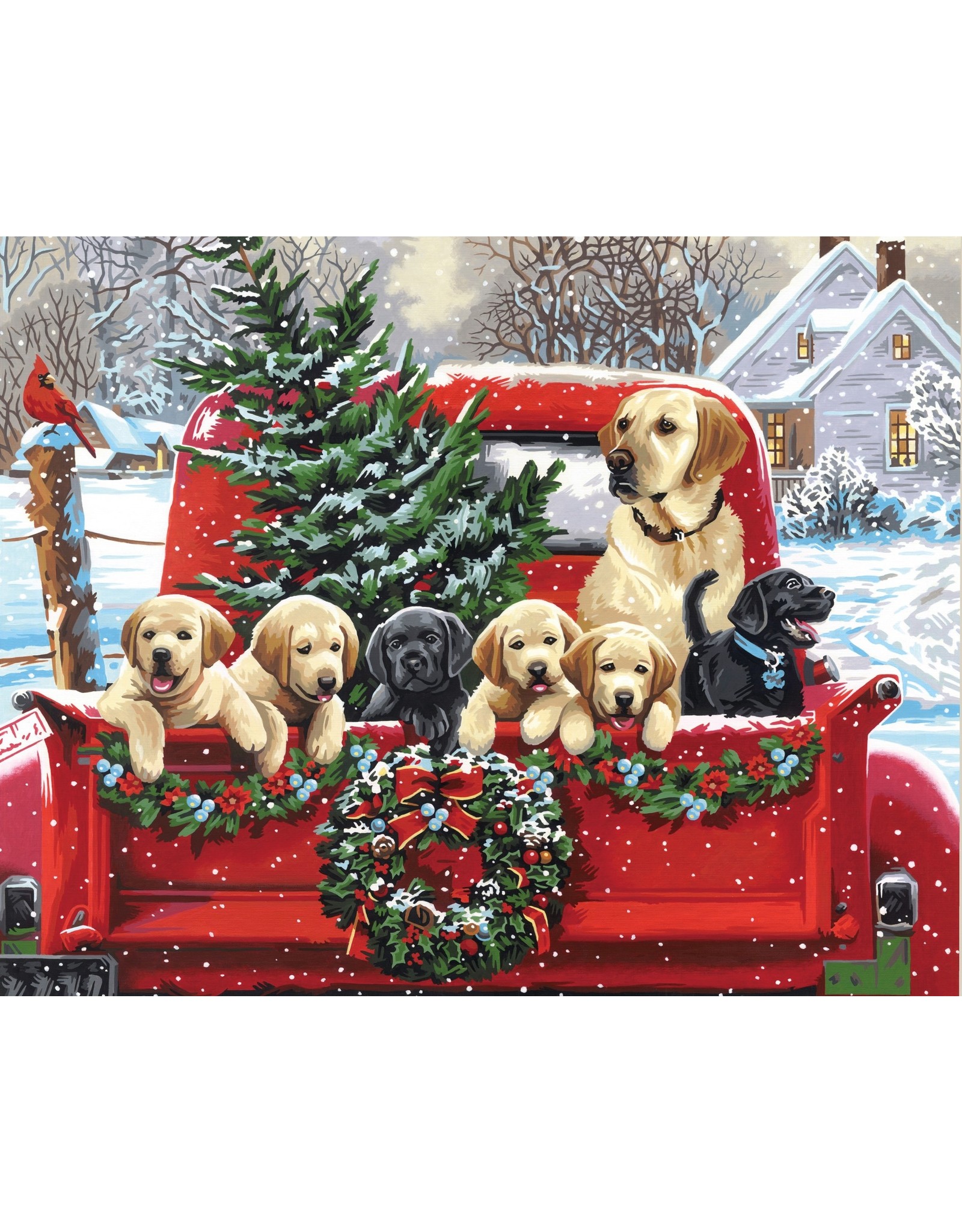 Paint Works Paint # - Holiday puppy truck