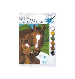 Paint Works Peinture # - Pony and mother