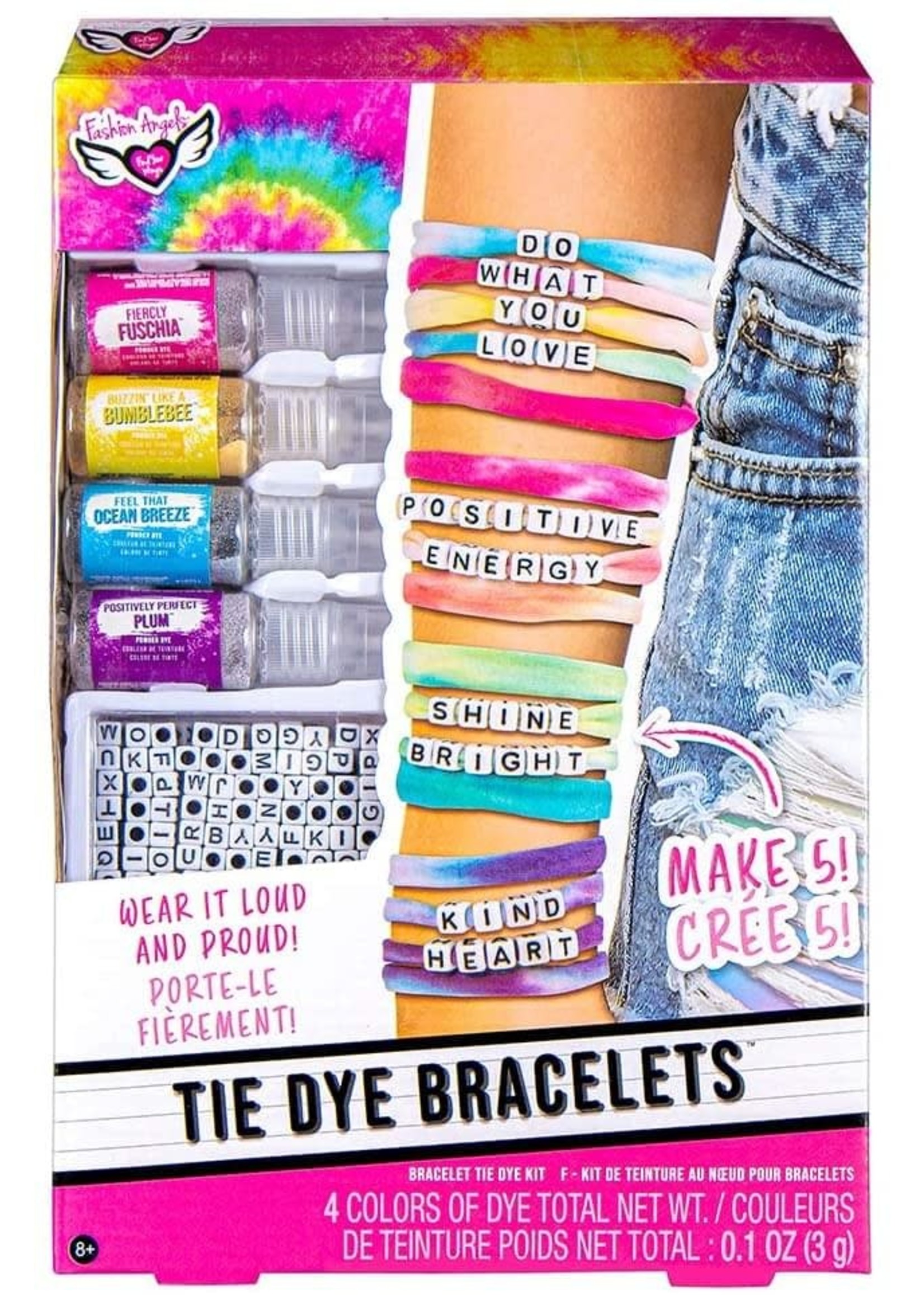 Fashion angels Tie dye bracelets