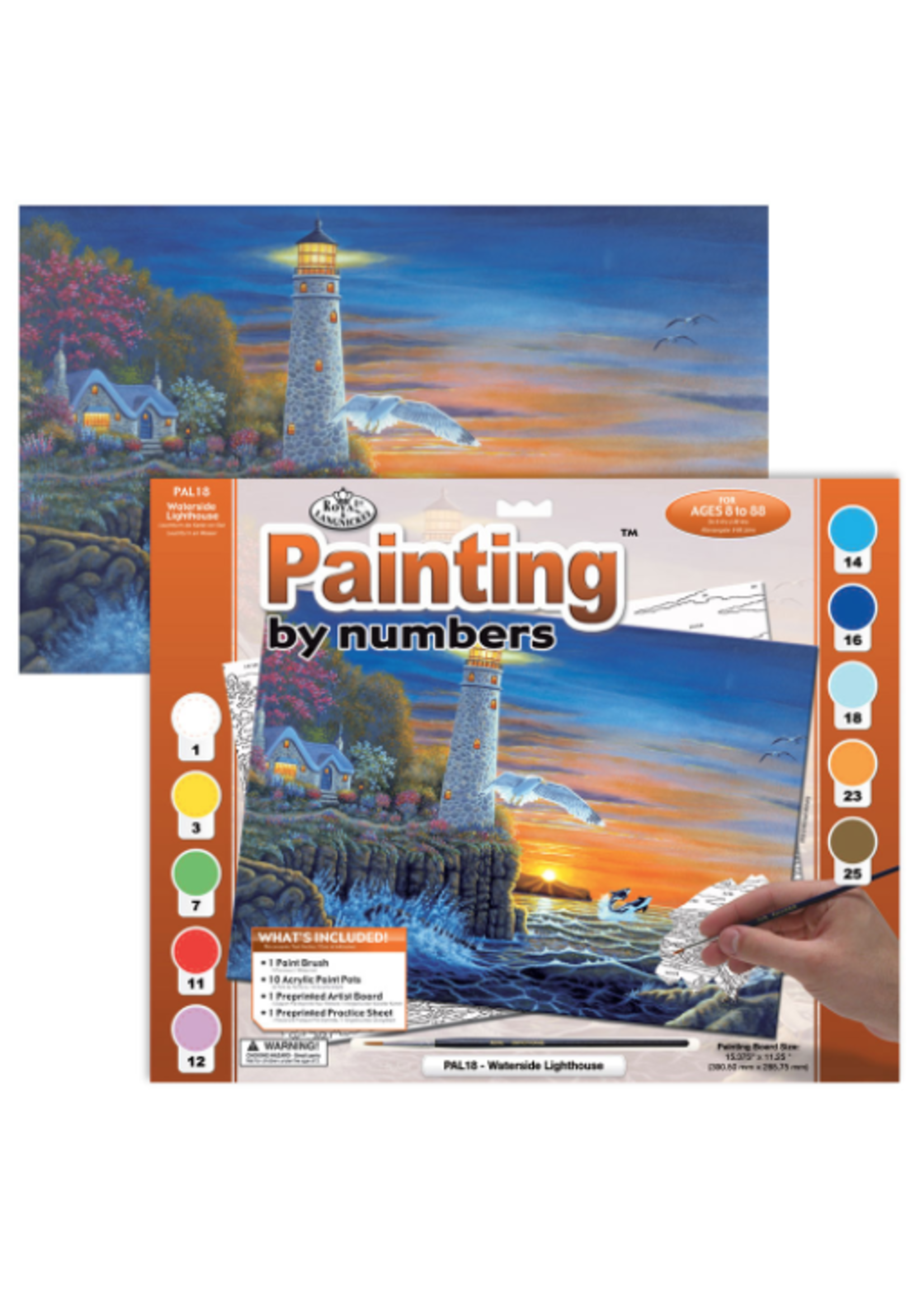 royal & langnickel Paint # - Waterside lighthouse
