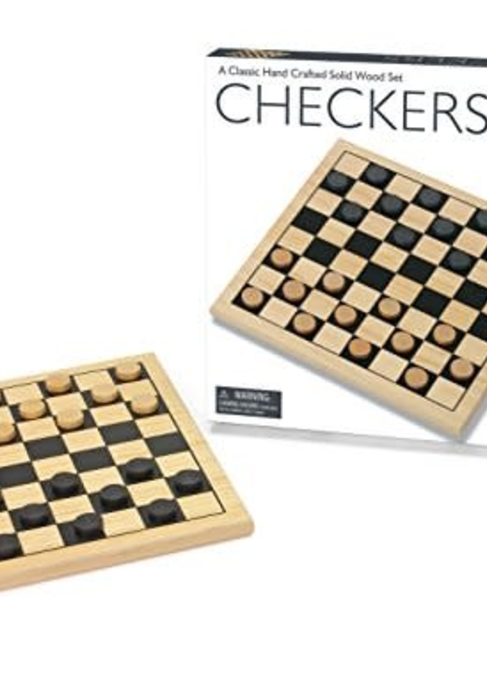 New Entertainment A classic hand crafted solid wood set Checkers