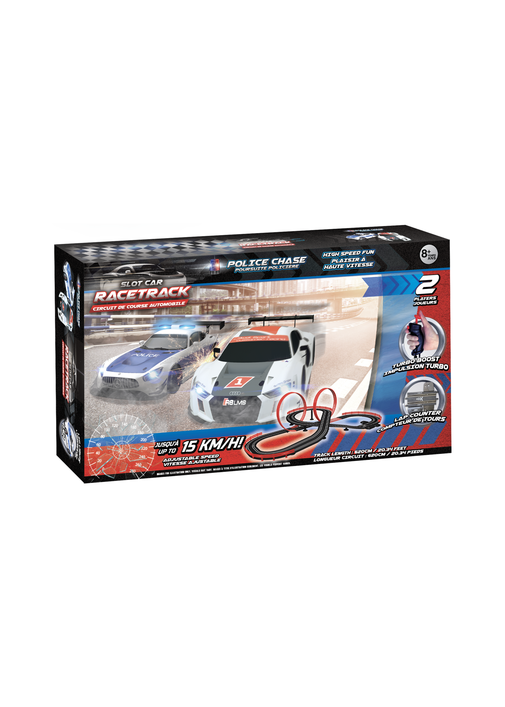 Ricochet Slot car racetrack - Police chase