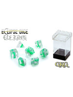 Gate keeper games Dice set - Elf King - silver/green