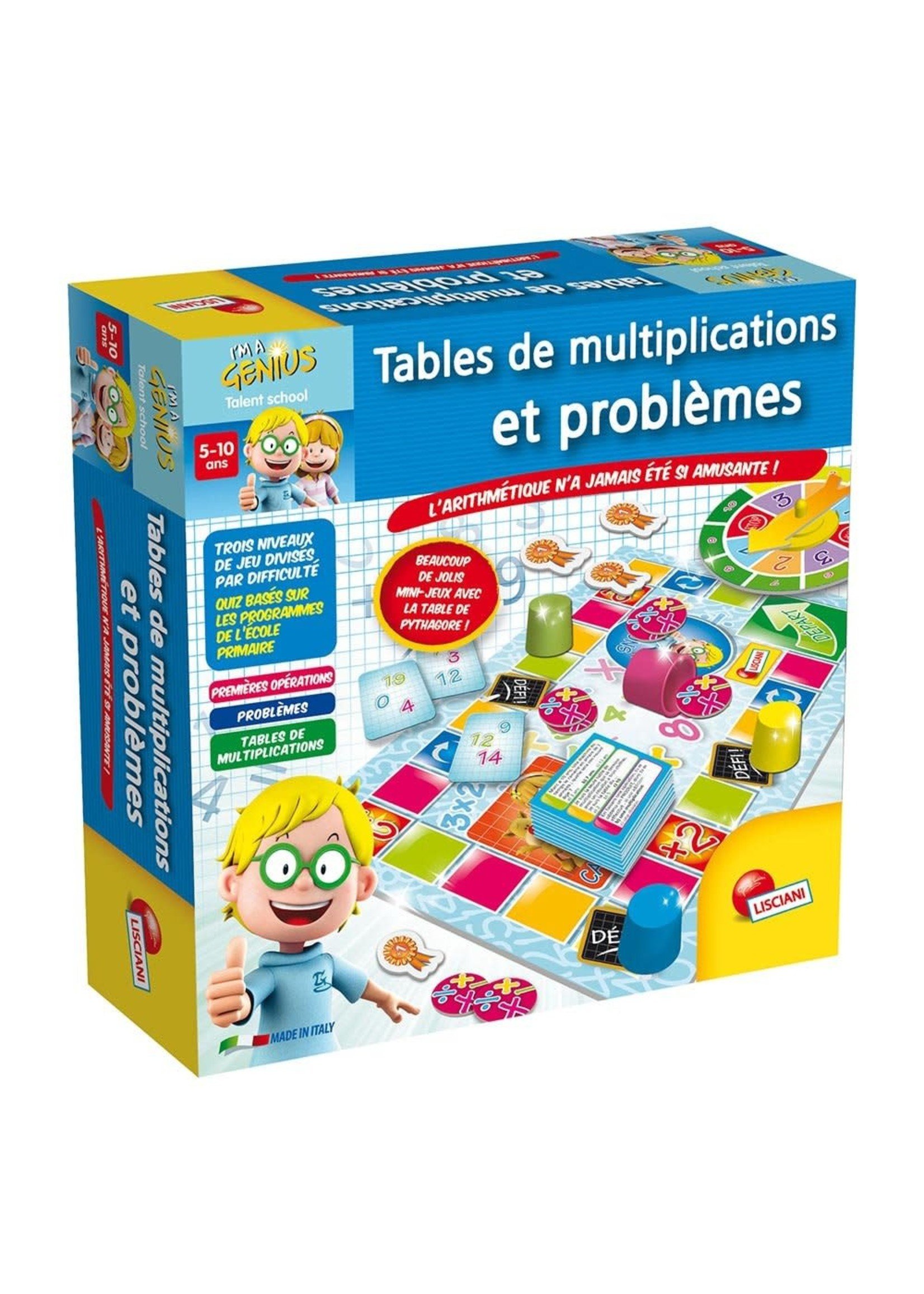 Lisciani I'm a genius - Tables de multiplications et problèmes