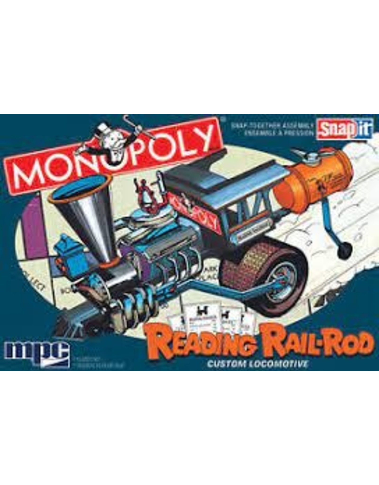 MPC Monopoly - Reading Rail-Rod - Custom locomotive