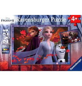 Ravensburger Casse-tête Ravensburger 2x24 - Frozen 2 Vers des contrées glacées