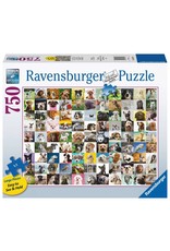 Ravensburger Puzzle Ravensburger 750 pcs Large - 99 Lovable dogs