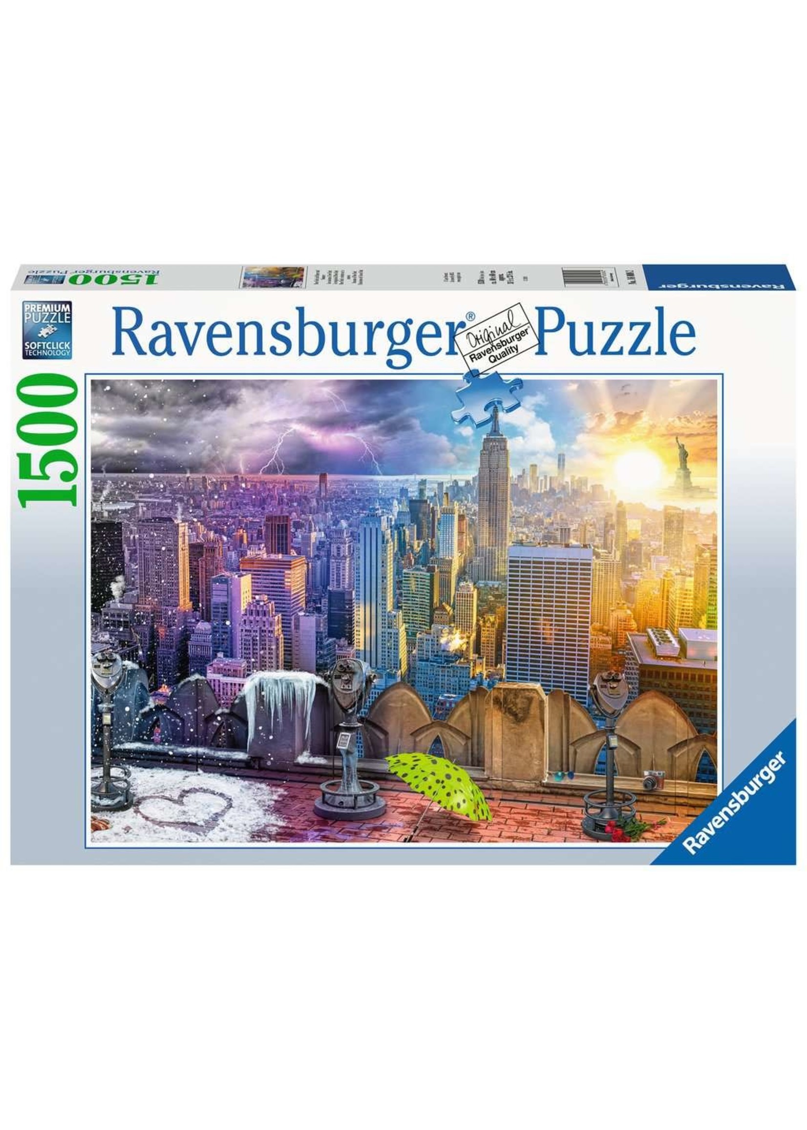 Ravensburger Puzzle Ravensburger 1500 pcs: New York winter & summer