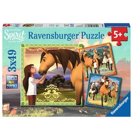 Ravensburger Puzzle Ravensburger 3x49 - Spirit - Adventure on horses