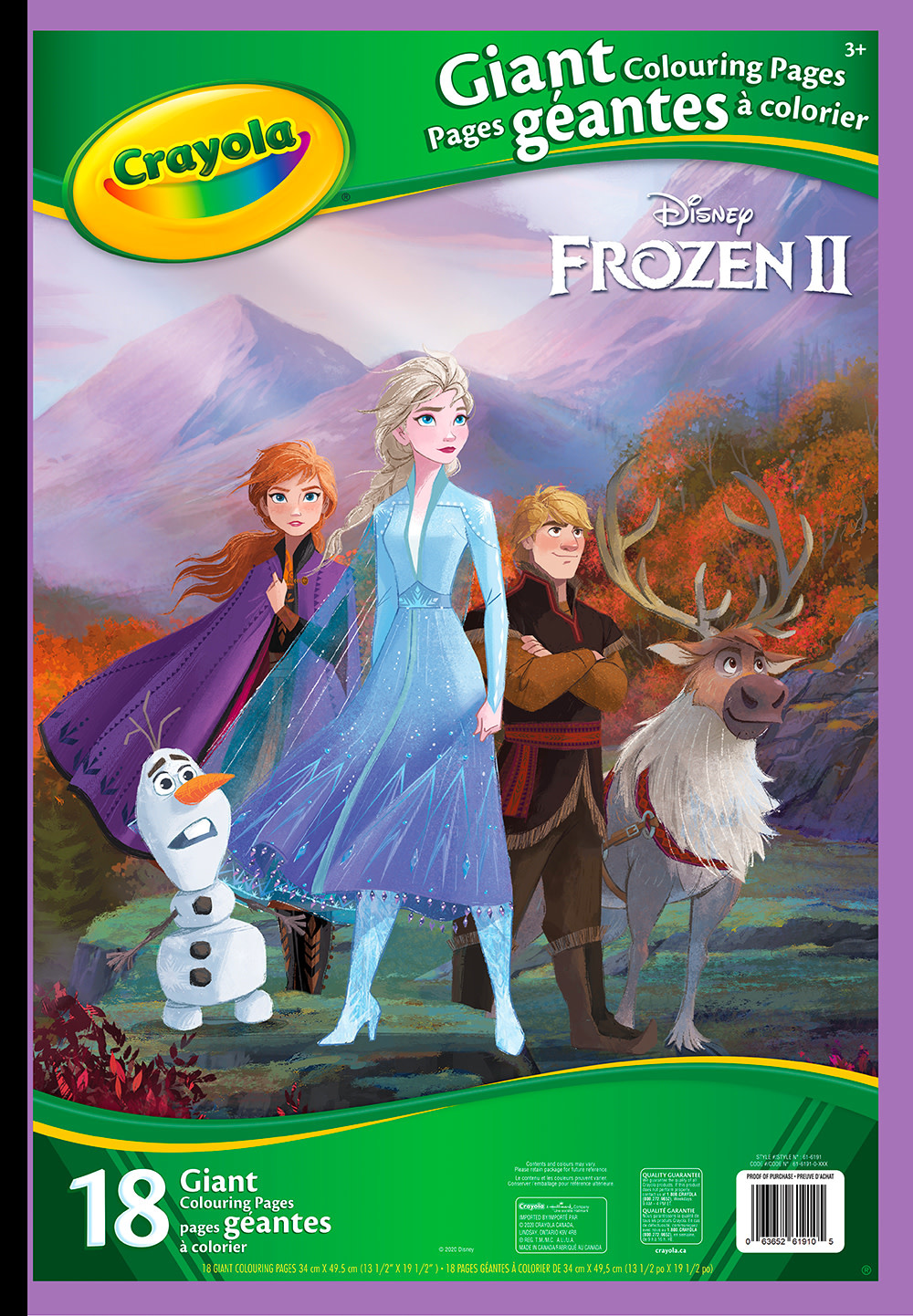 Giant colouring pages - Frozen 2 - Le coin du jouet