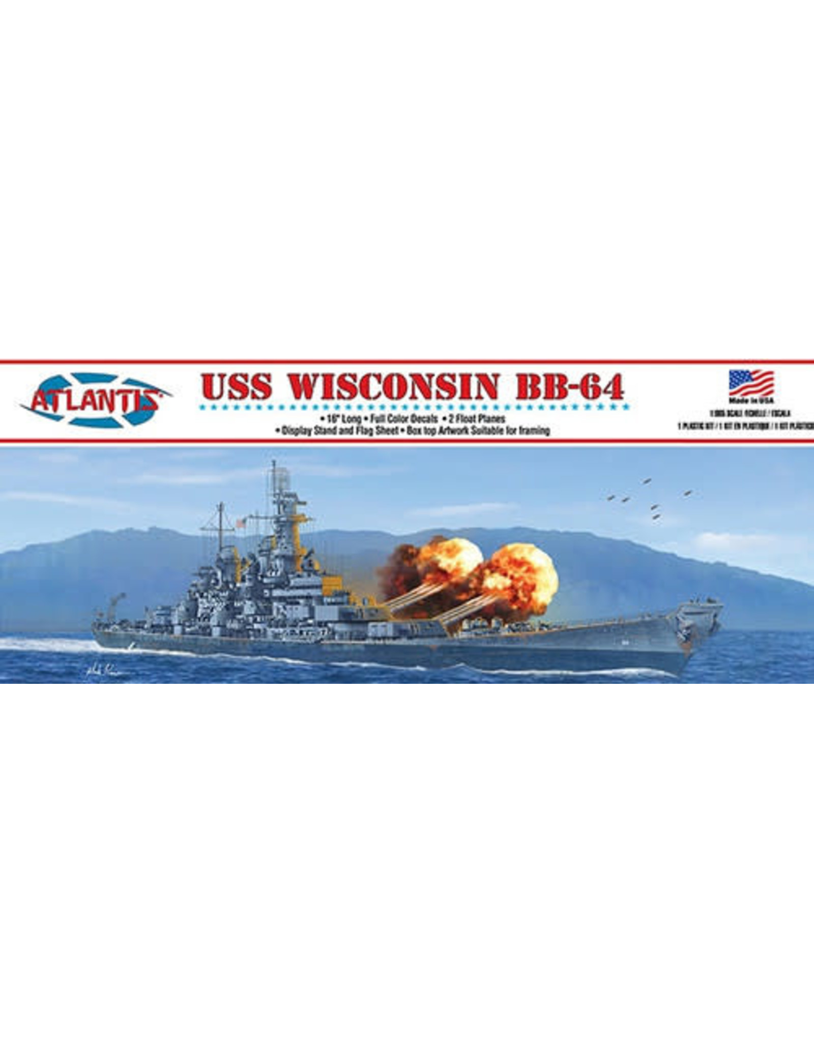 atlantis USS Wisconsin BB-64 - 1/665
