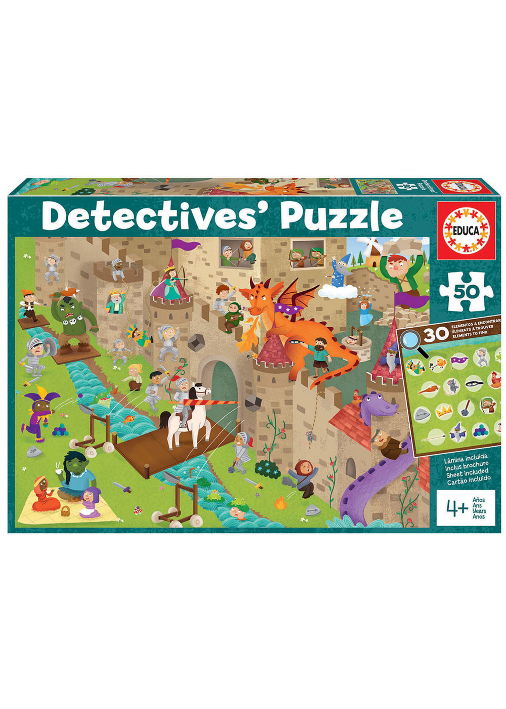 educa Detectives' Puzzle 50p - Château