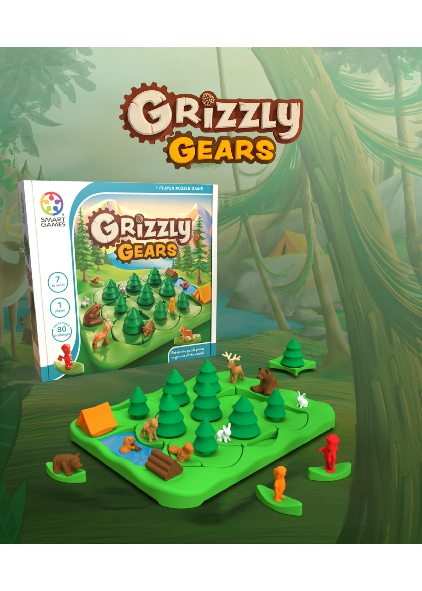 Smart games Smart Games - Grizzly Gears / Parc'ours en forêt