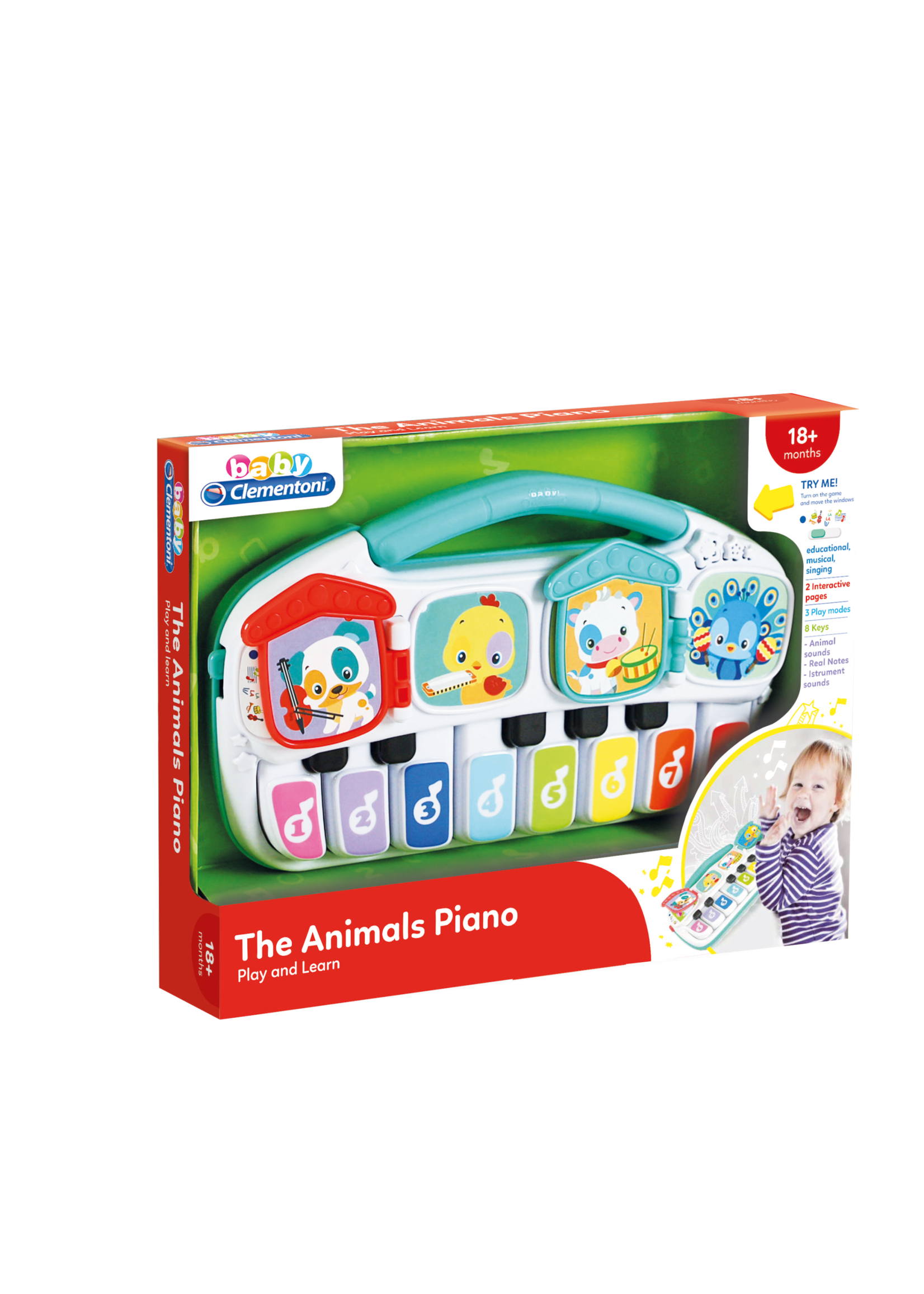 Baby Clementoni The animal piano - Play and learn