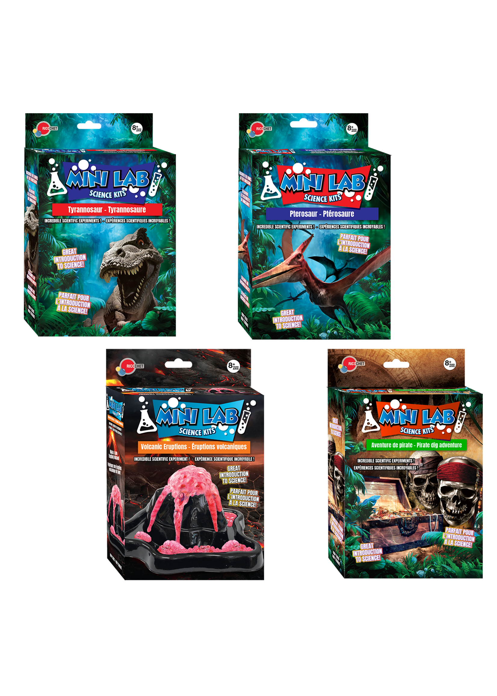 Ricochet Mini lab science kits Volcanic eruptions