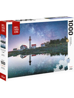 Pierre belvedere Puzzle 1000p - Lighthouse under the milky way