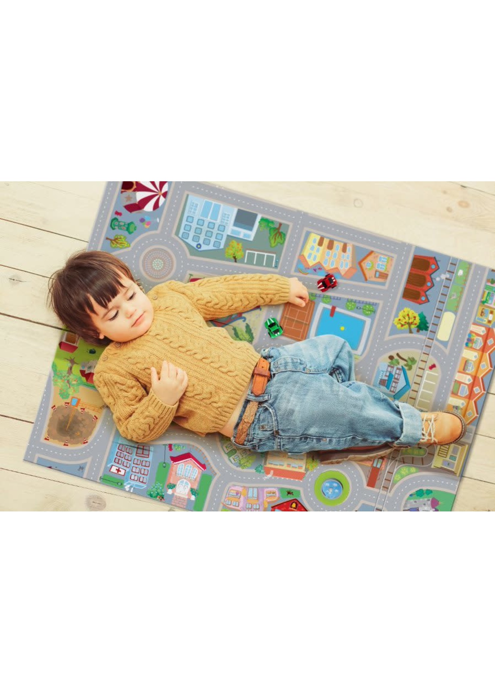 Achoka Cars carpet with 2 cars 69x100cm