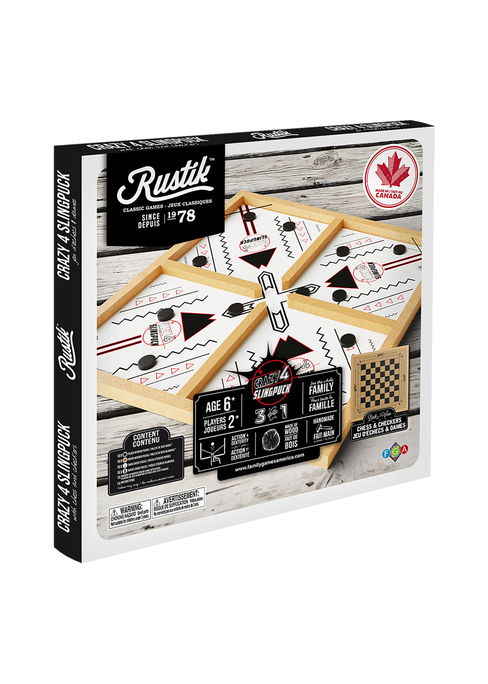 Rustik Crazy 4 Slingpuck 3 en 1