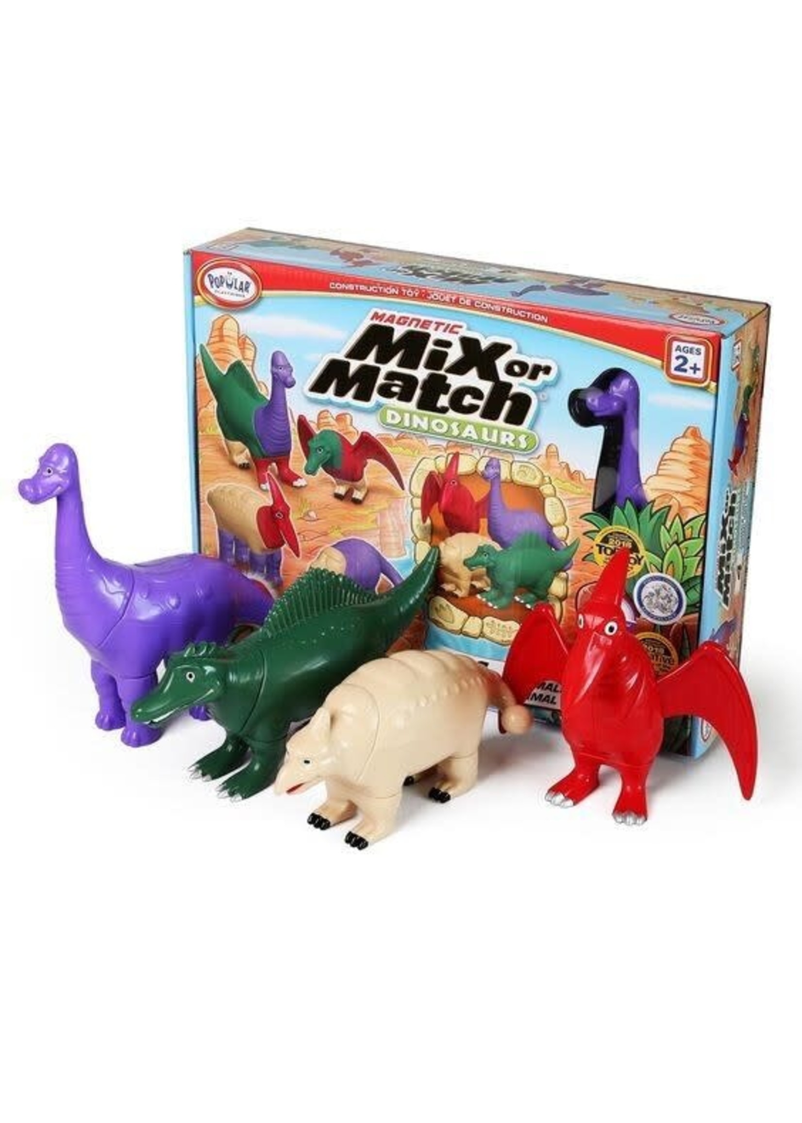 Popular playthings Magnetic Mix or Match - Dinosaurs