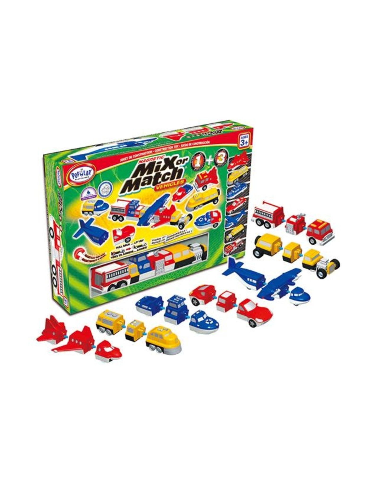 Popular playthings Magnetic Mix or Match - Vehicles