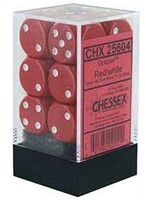 Chessex Chessex - Opaque red/white D6 dice set