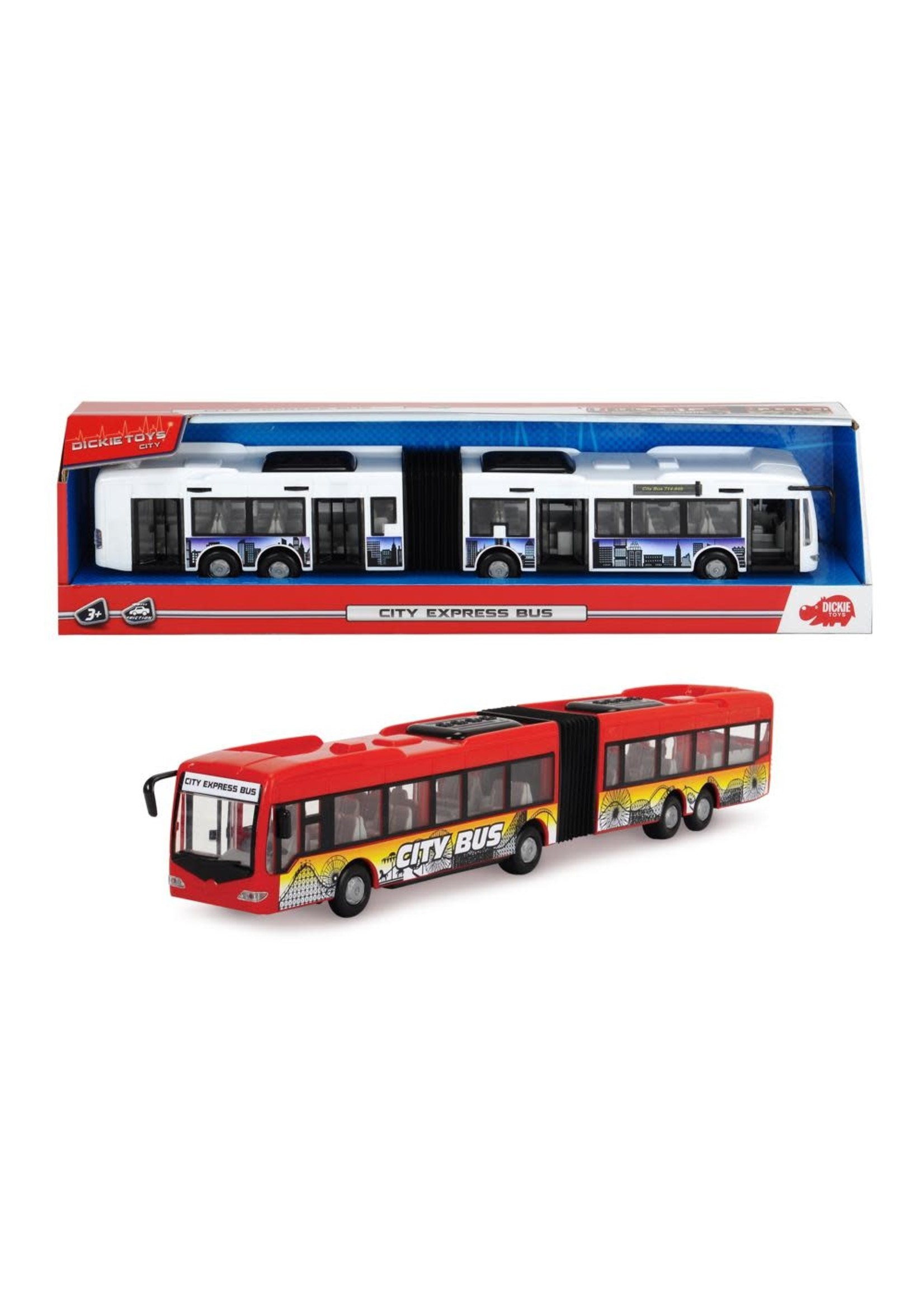 Dickie Toys Autobus de ville - 2 couleurs