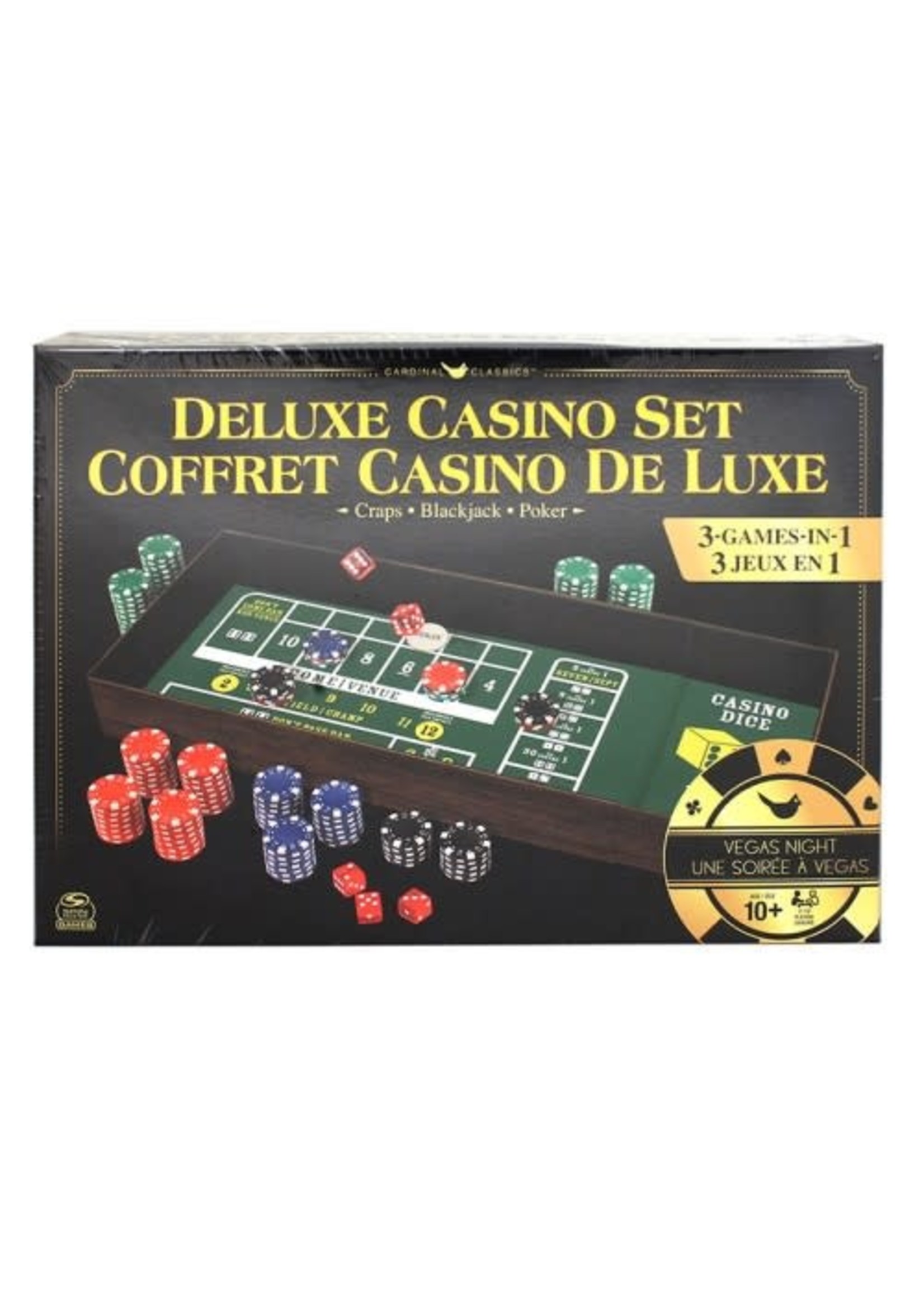 Spin Master Coffret Casino de luxe - 3 jeux en 1