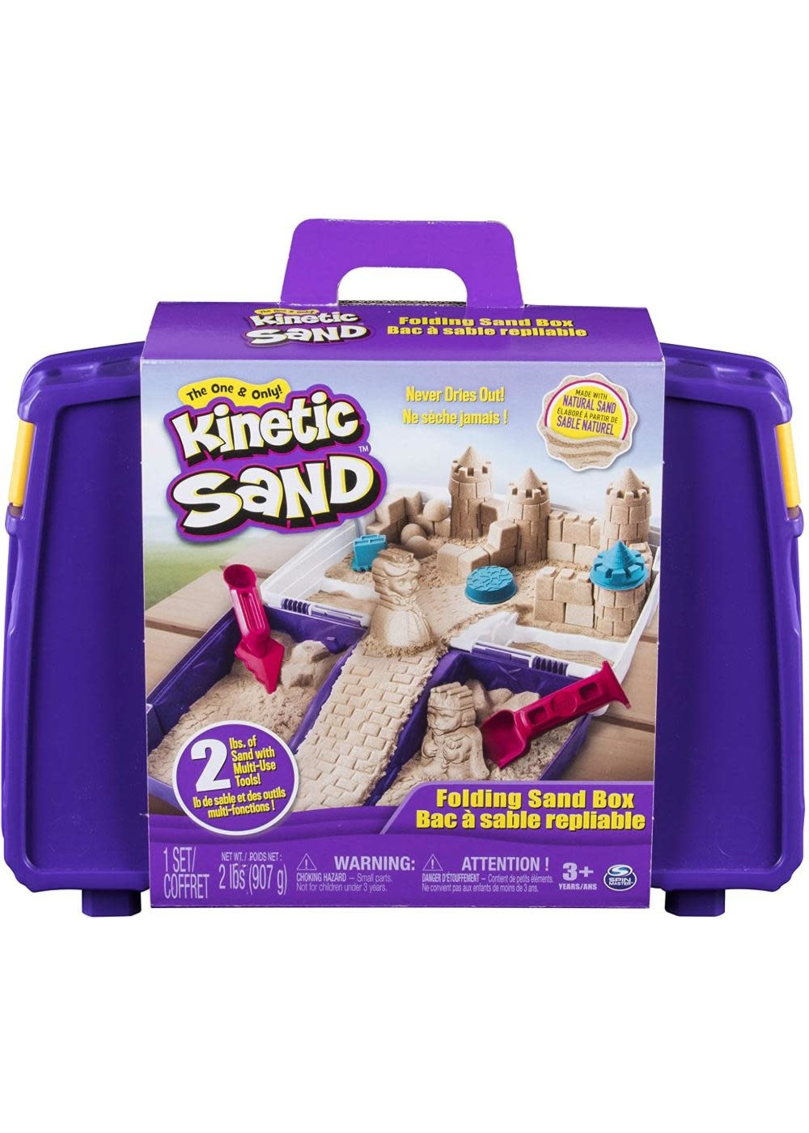 Spin Master Kinetic Sand - Bac à sable repliable