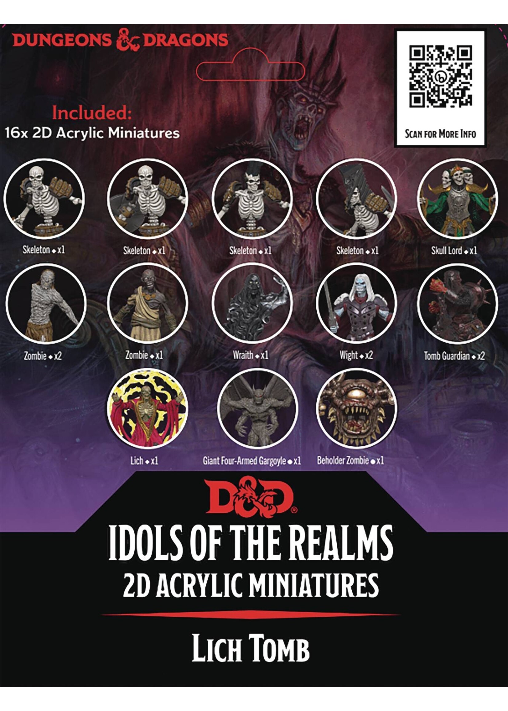 Wizk!ds D&D Idols of the Realms 2D acrylic miniatures - Lich Tomb
