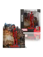McFarlane toys Deadpool 1:10th Scale Collectible with Scene (The New Mutants #98)