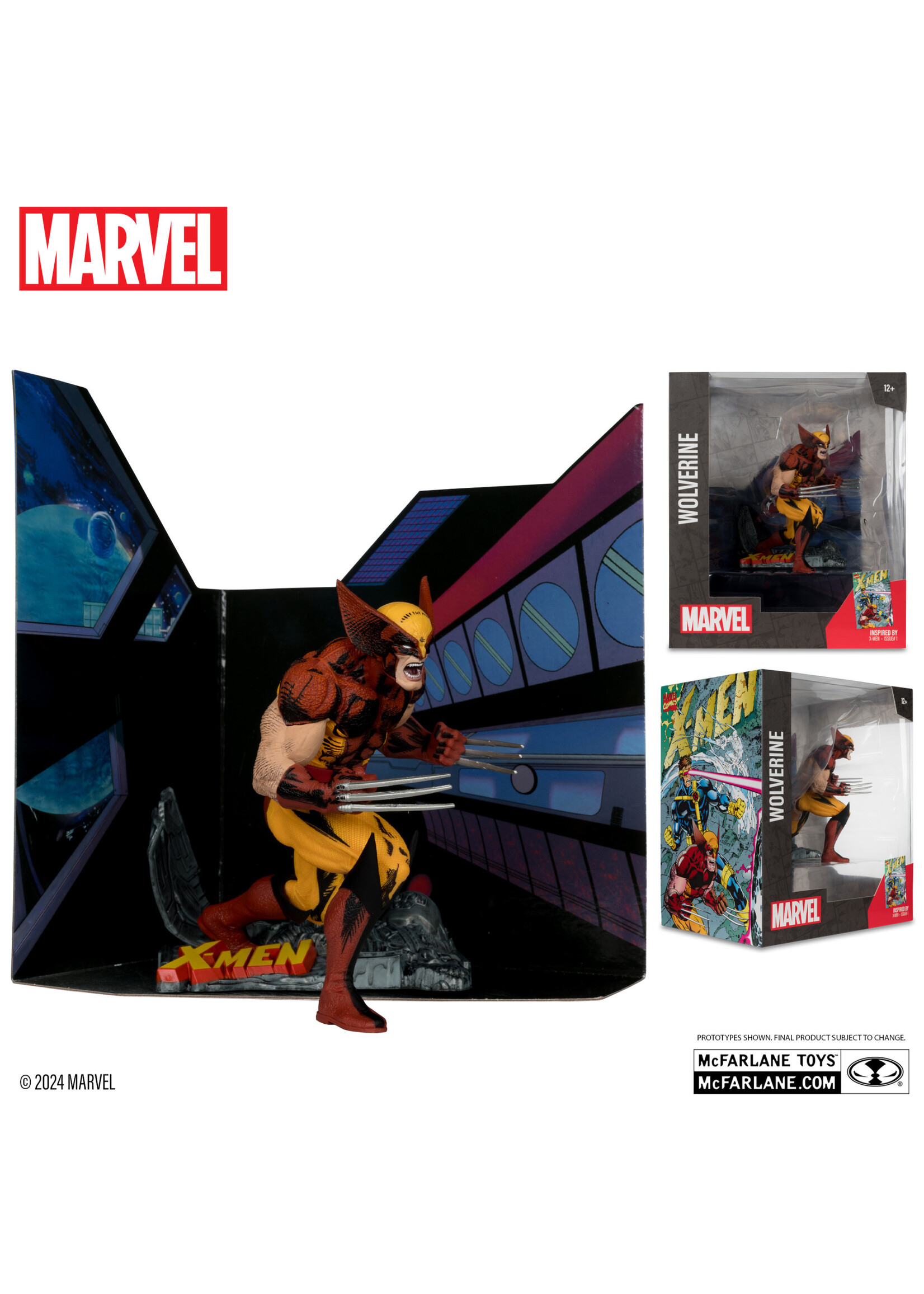 McFarlane toys Wolverine 1:10th Scale Collectible with Scene (X-Men #1)