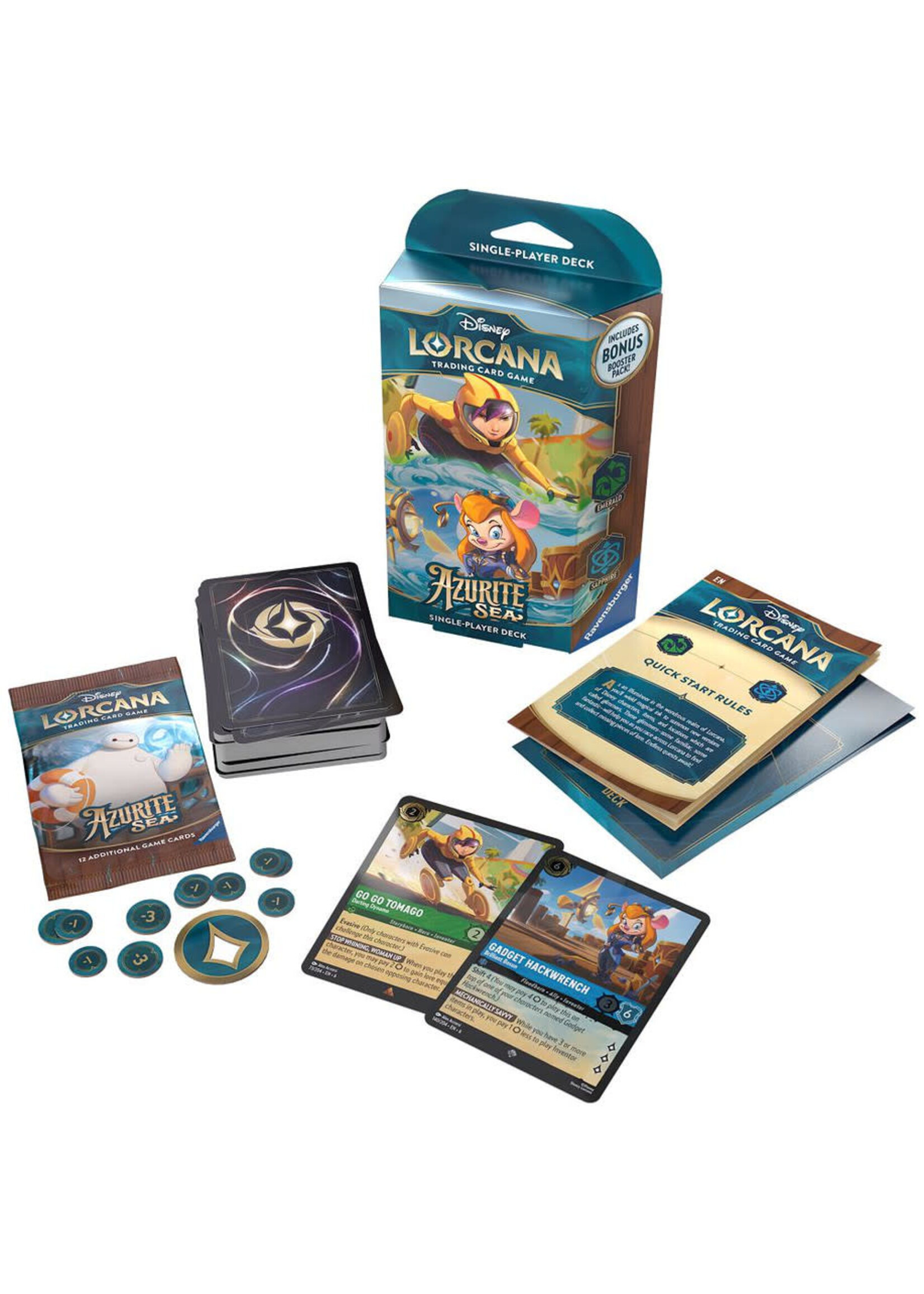 Disney Lorcana Disney Lorcana: Azurite Sea - Starter Deck - Emerald & Sapphire